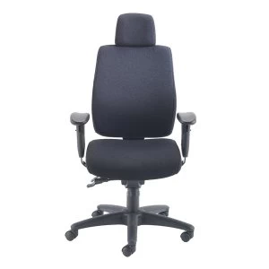 Image of Avior Elbrus High Back Operator Black Chair KF73875