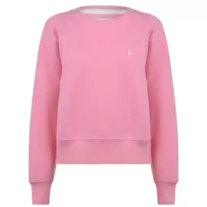 Image of Jack Wills Heptford Crop Crew Neck Sweatshirt - Pink