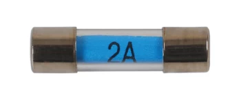 image of Mini Glass Radio Fuse - 2-amp Pk 100 Connect 30503