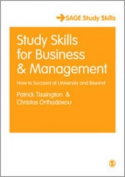 Image of Study Skills for Business and Management by Patrick Tissington Hardback