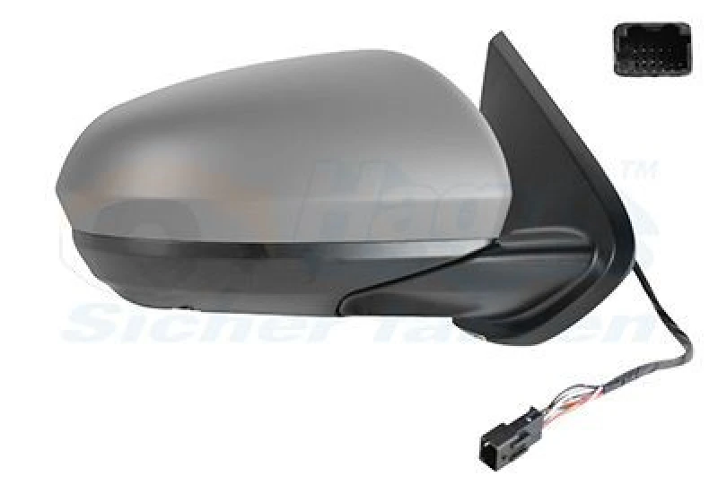 Image of VAN WEZEL Wing mirror VAN WEZEL 1557808