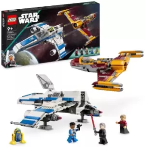 image of LEGO Star Wars New Republic E-Wing v Shin Hati Fighter 75364