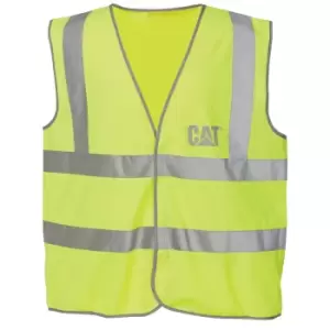 image of Caterpillar C1322024 HI VIS VEST / Mens Workwear (XLarge) (Yellow)