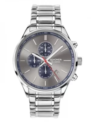 Sekonda Mens Grey Chronograph Dial Bracelet Watch 1712