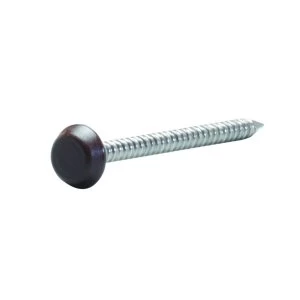 Image of Wickes PVCu Rosewood Fascia Fixing Nails 50mm Pack 50