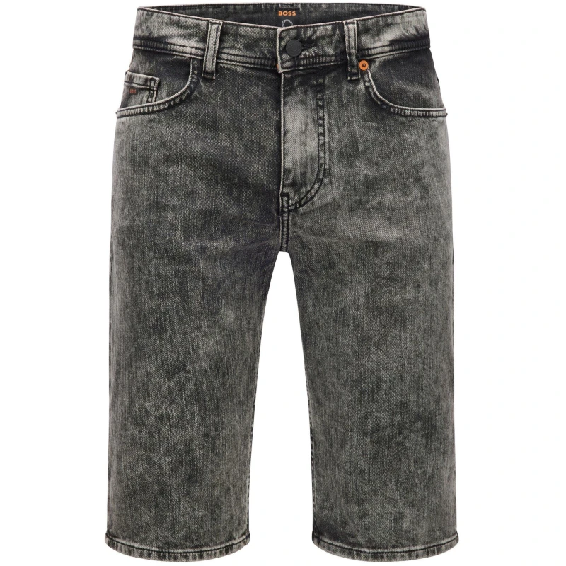 Image of Boss Mens Taber Denim Shorts Medium Grey male 30W R