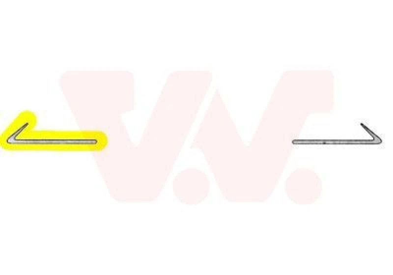 Image of VAN WEZEL Bumper moulding VAN WEZEL 3031584