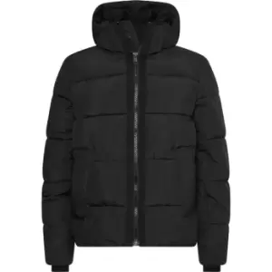 Image of Calvin Klein Crinkle Nylon Puffer Jacket - Black