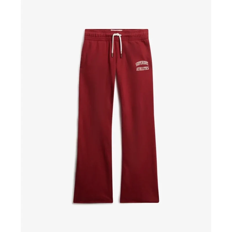 Image of Superdry Flared womens tracksuit bottoms Superdry Athletic Essentials Rouge Female XS