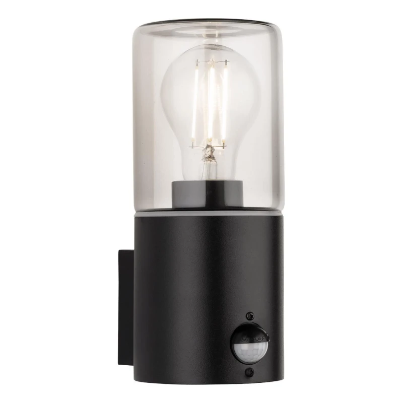 Image of Firstlight Manor Outdoor Wall Lantern with PIR Sensor Smoked in Black