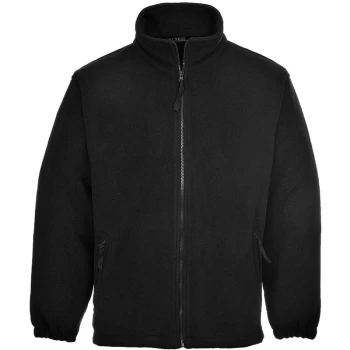 Image of F205BKRS - sz S Aran Fleece Jacket - Black - Portwest