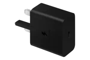 image of Samsung 15W Adaptive Fast Charger (USB C without Cable) in Black (EP-T1510NBEggB)