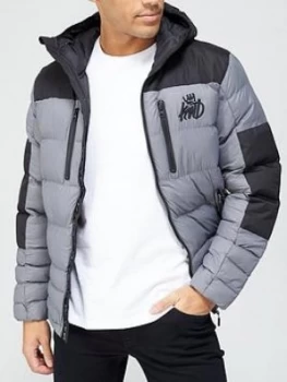 image of Kings Will Dream Boden Padded Jacket - Grey, Charcoal Size M Men