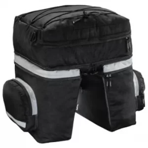 Image of Hama Bicycle Pannier Bag for Luggage Carrier, 3 parts, black