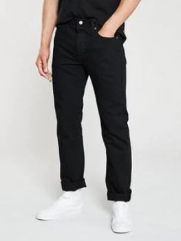 image of Levis 501 Original Fit Jeans - Black, Size 30, Inside Leg L=34", Men