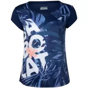 Image of Babolat Exercise T Shirt - Blue