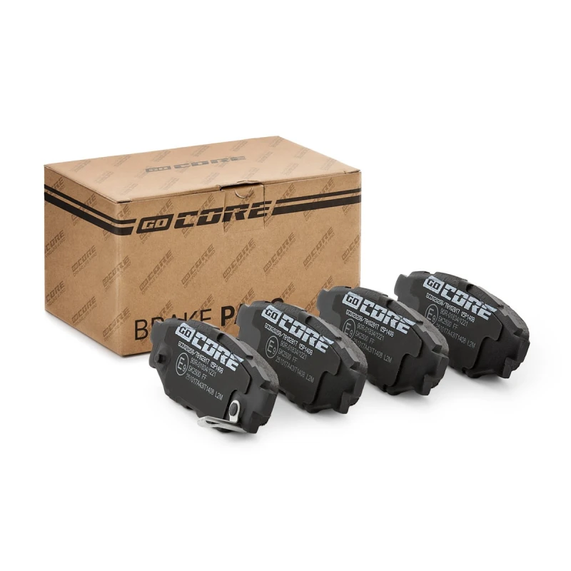 Image of goCORE GCD020208 Brake pad set with acoustic wear warning, with accessories Brake Pad Set,disc brake (402)