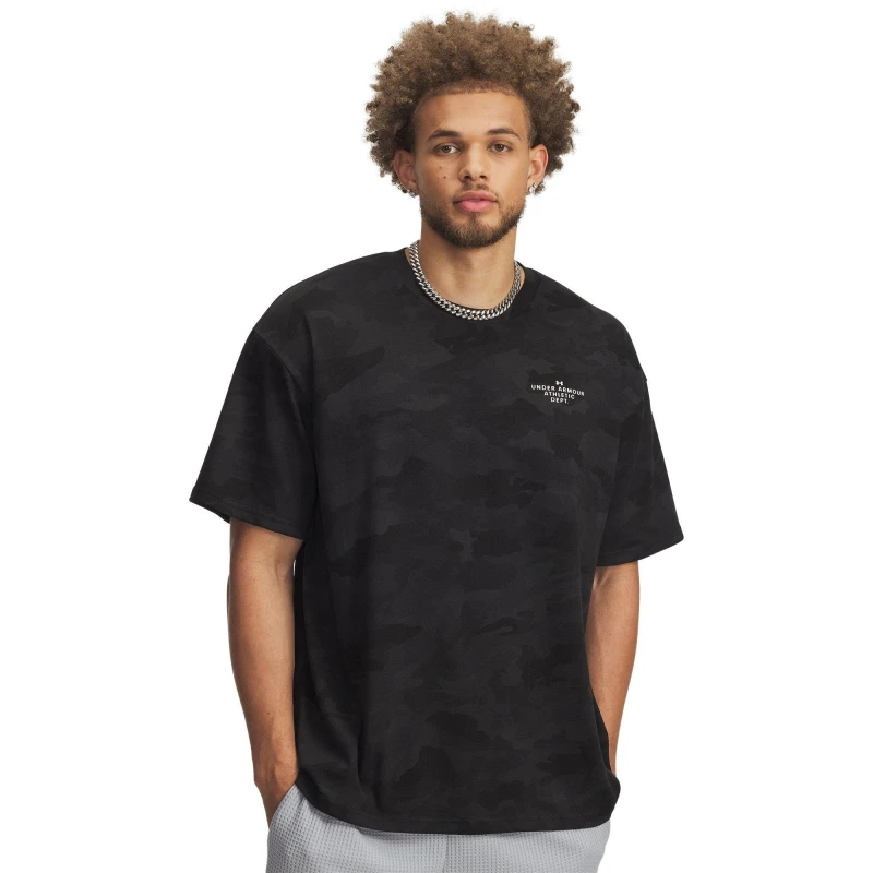 Image of Under Armour UA Ath Dpt AOP SS Black/White male S