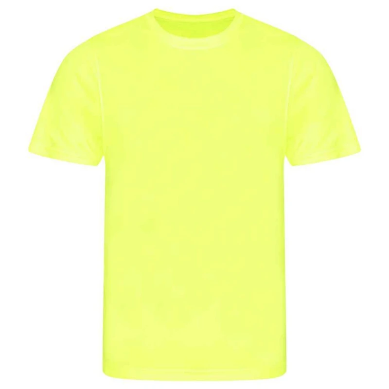 Image of AWDis Cool Mens Smooth T-Shirt in Bright Yellow Size: Large Bright Yellow Male L