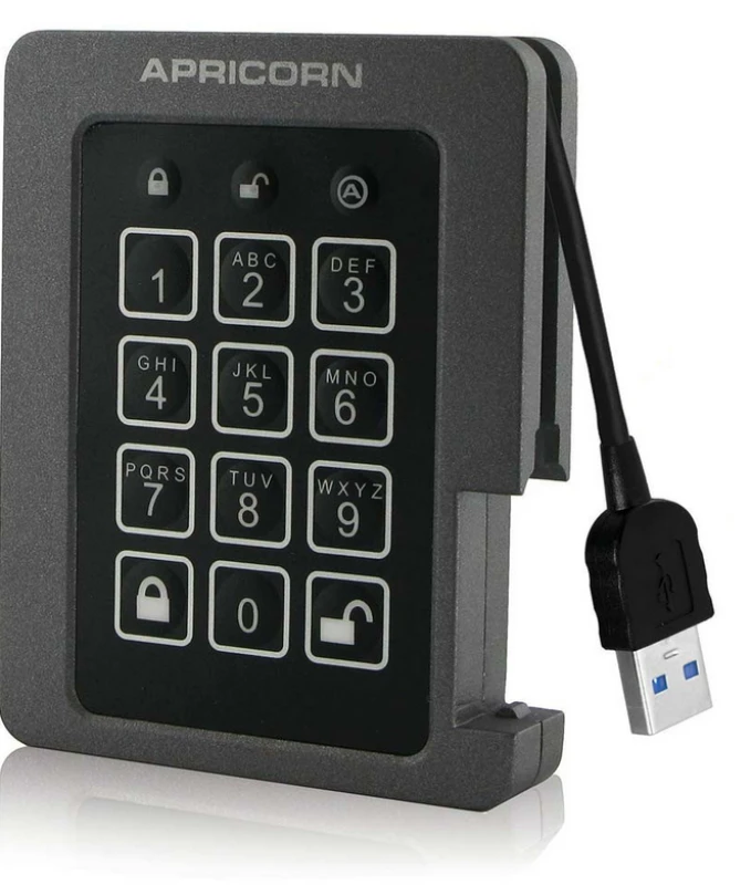 Image of Apricorn Aegis Padlock 120 GB Black. Grey