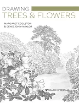 Image of drawing trees and flowers