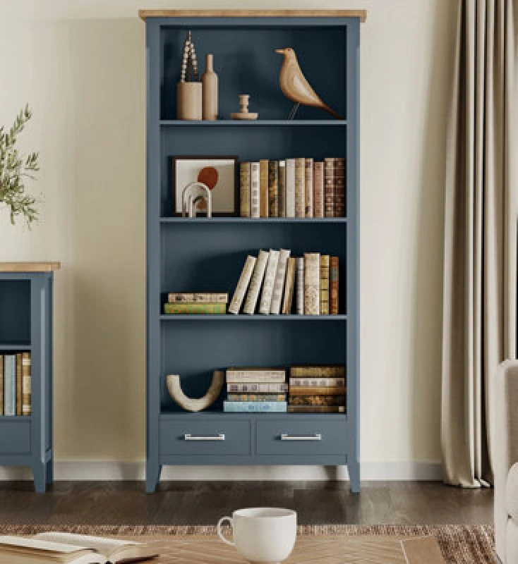 Image of Baumhaus Signature Blue - Tall Bookcase