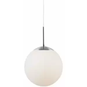 Image of Nordlux Cafe 25cm Globe Pendant Ceiling Light White, E27