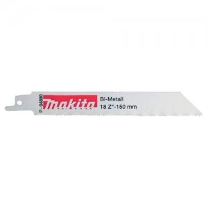 Image of Makita Metal Reciprocating Saw Blades 150mm Pack of 5