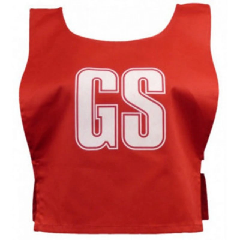 Image of Carta Sport Unisex Adult Lettered Netball Training Bib (Pack Of 7) Red/white (M)