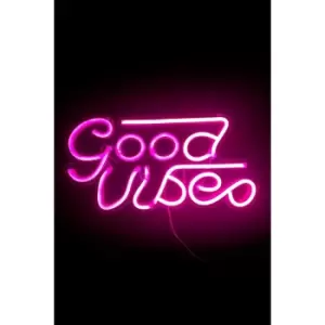 image of Neon LED Good Vibes Light