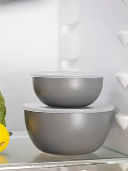Image of KitchenAid Set Of 4 Prep Bowls With Lids Grey VXP32 Unisex