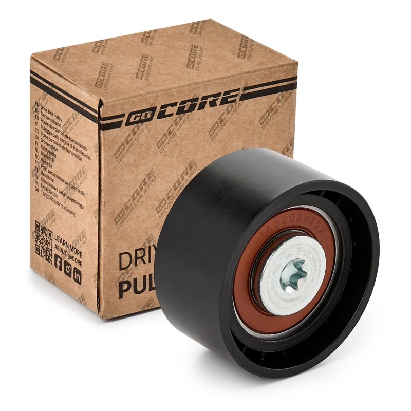 Image of goCORE GCC120005 Idler Pulley with fastening material Deflection/Guide Pulley,v-ribbed belt (312)