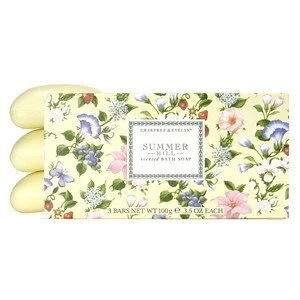 image of Crabtree & Evelyn Summer Hill Soap Set 3 X 100g