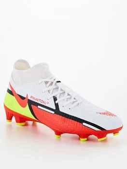 image of Nike Phantom GT Academy DF Firm Ground Football Boots - White, Size 7, Men