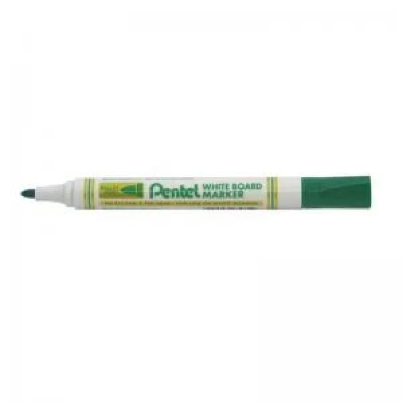 Image of Pentel Everyday Drywipe Marker Bullet Tip Green - 12 Pack (MW85-DE)