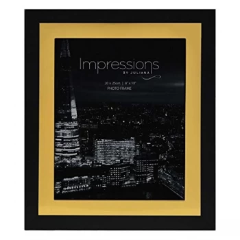 image of 8" x 10" - Impressions Aluminium Photo Frame - Black