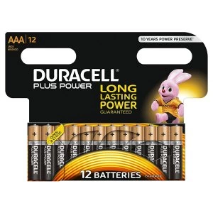 Image of Duracell AAA Plus Batteries PK12