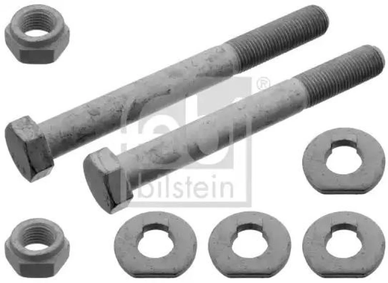 Image of FEBI BILSTEIN 100930 Mounting Kit, control lever Front Axle Left Mounting Kit,control lever (1597)