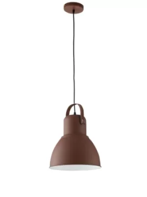 image of Legend Dome Ceiling Pendant, Corten, Copper, White, E27