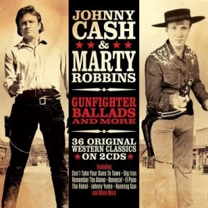 Image of Gunfighter Ballads and More by Johnny Cash & Marty Robbins CD Album