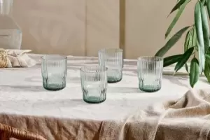 Image of Nkuku Fali Tumbler Set Of 4 Glassware Blue