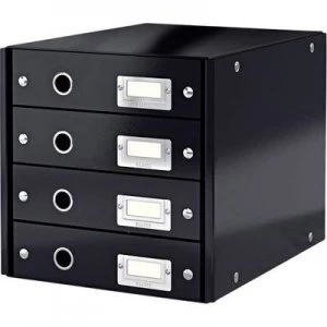 Image of Leitz Click & Store 6049-00-95 Desk drawer box Black A4 No. of drawers: 4