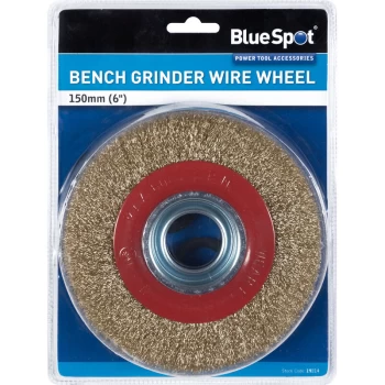 image of 19214 150mm (6') Bench Grinder Wire Wheel - Bluespot