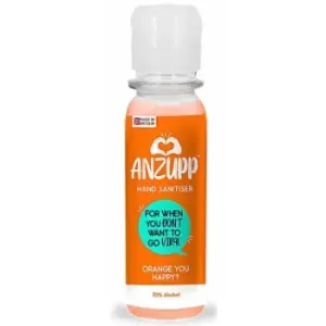 image of 70% Alcohol Orange Hand Sanitiser - 100ml - 703087 - Anzupp