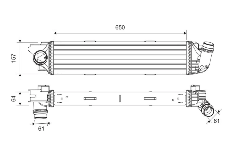 Image of Intercooler VALEO 818299