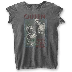 Image of Queen - News of the World Ladies XX-Large T-Shirt - Grey