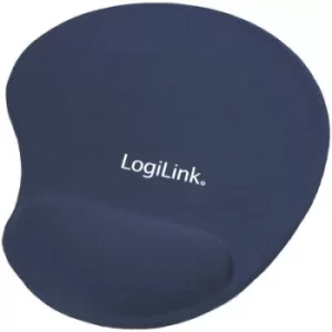 image of LogiLink ID0027B Mouse pad with wrist rest Ergonomic Blue (W x H x D) 195 x 3 x 230 mm