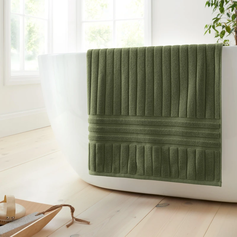 Image of Bianca Hotel Cotton Towels Olive Green