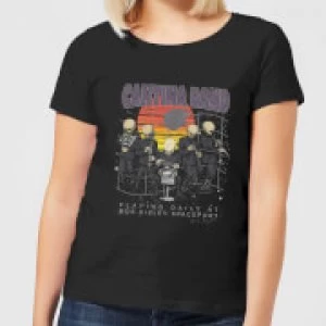 Image of Star Wars Cantina Band At Spaceport Womens T-Shirt - Black