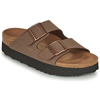 image of Papillio ARIZONA GROOVED womens Mules / Casual Shoes in Brown